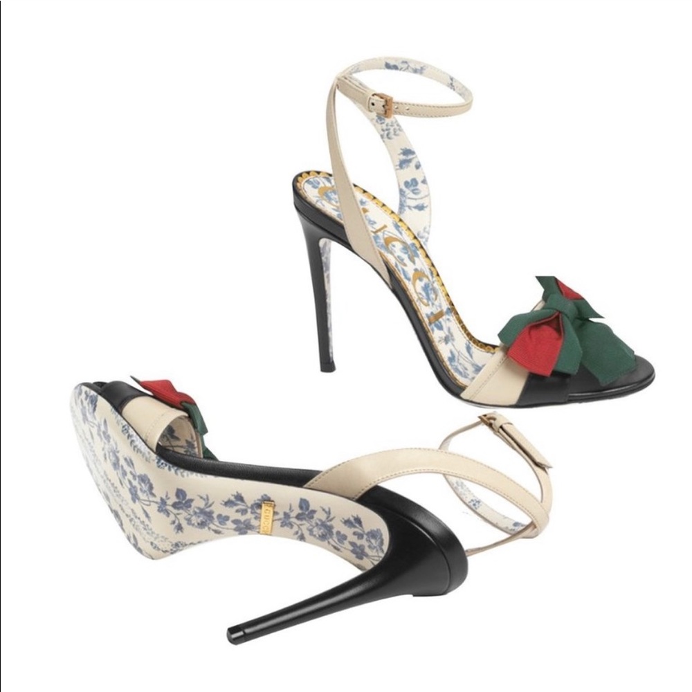 Gucci Calfskin white Leather Heels